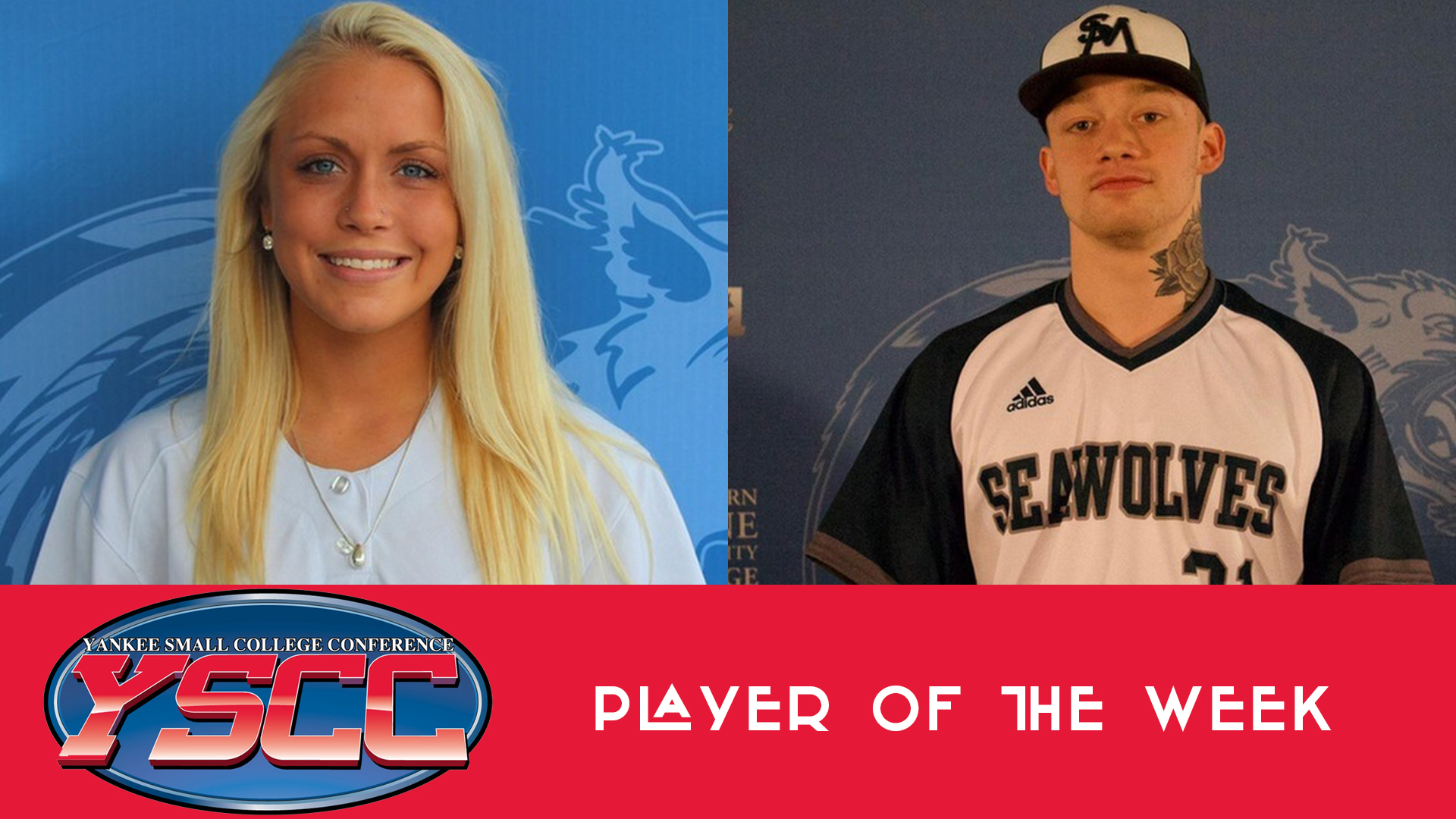 SMCC's Boyle wins USCAA Softball POTW. SeaWolves McGaff wins YSCC Baseball POTW