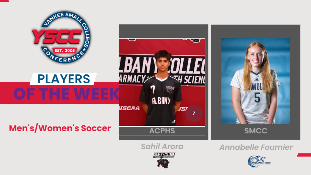 Week 1 YSCC Men's/Women's Soccer Players of the Week