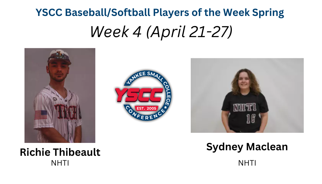 YSCC Week 4 (April 21-27) Baseball/Softball Players of the Week