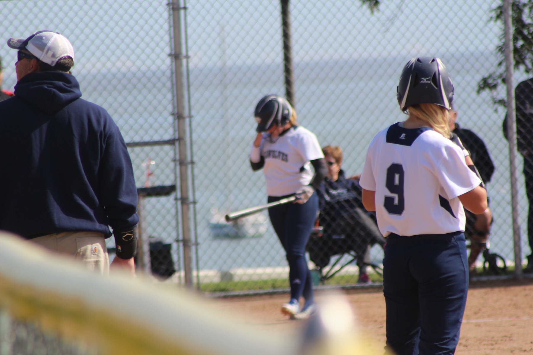 Softball Clobbers UNE-Club 18-3 In Home Opener